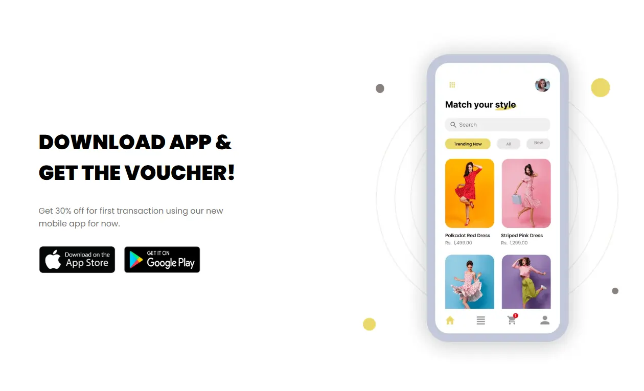 Bintitude mobile checkout and app promotion